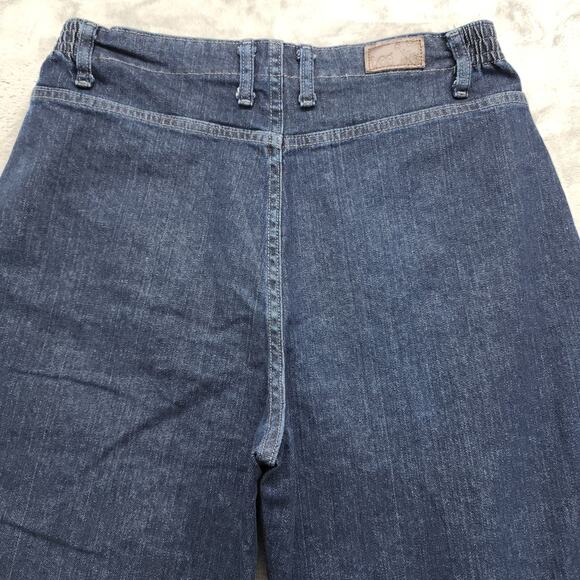 Lee Jeans Womens 12 SHORT Blue Relaxed Fit Side Elastic Mid Rise Stretch Denim - Picture 4 of 13